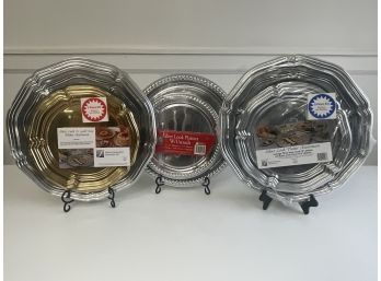 Assortment Of New Plastic Serving Trays