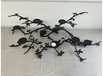 Set Of 5 Pottery Barn Metal Branch Candle Holders