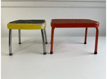 Pair Of  Vintage Stepstools