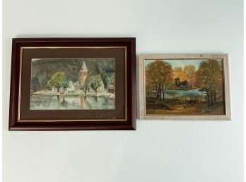 Pair Of Landscape Paintings