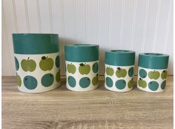 Vintage Hand Painted Canister Set