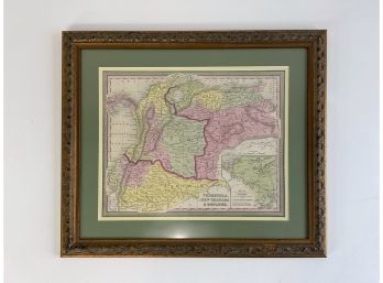 South American Map, Nicely Framed