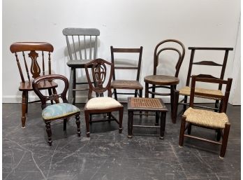 Assortment Of Antique And Vintage Chairs - Child & Doll Size