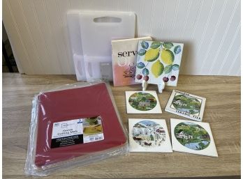 New Cutting Boards, Cutting Mats, Tile Trivets