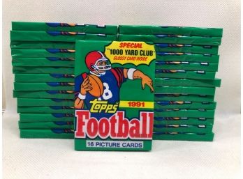 29 Packs Of 1991 Topps Football