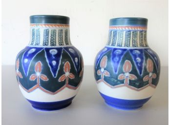 Pair 1920's Kenilworth Studios, Nippon Vases