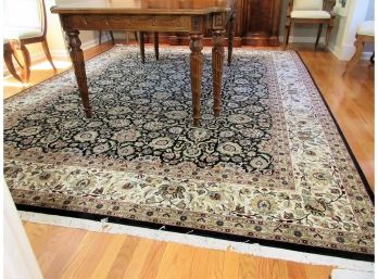 Finely Handwoven Kashan Style Oriental Carpet 9' X 12'