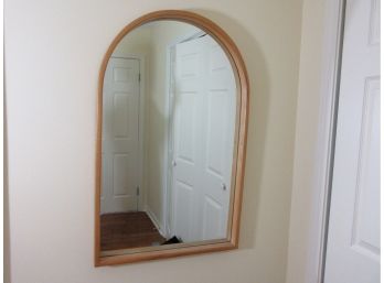 Modern Arched Top Pine Mirror
