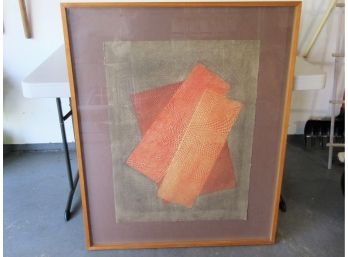Large Abstract Lithograph, Signed, Ltd Ed.