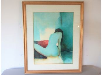 Modern Signed, Ltd. Ed, Lithograph Of Nude