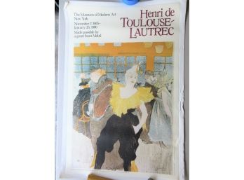 1985 MOMA Toulouse Lautrec Exhibition Poster