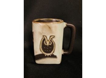 Handcrafted And Signed Owl Mug