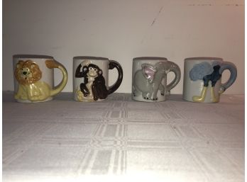 4 Animal Children's Cups