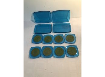 Funk Blue Lucite Cocktail Set