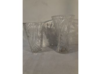 2 Crystal Vase