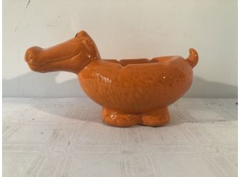 Vintage Orange Hippo Ahstray