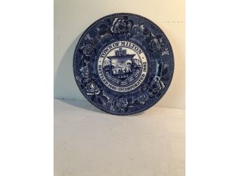 Wedgewood Town Of Milton 150th Anniversary Plate