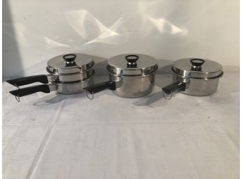 7 Pc Ward's Signature Prestige Pans ( Stainless Steel)