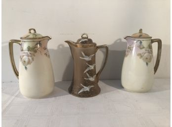 3 Chocolate Pots