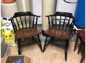 Pair Of Hitchcock Windsor Chairs