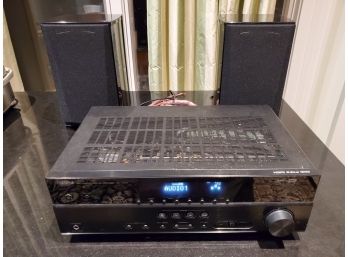 Yamaha Amp And Two Speakers