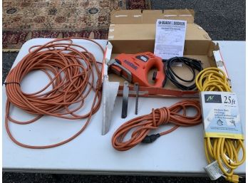 200 Foot Extension Cord & 2-25Foot Plus Electric Saw