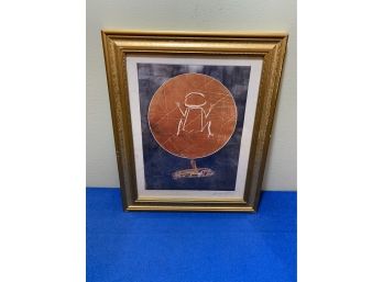 Well Listed Artist( Greg Coffey)Pencil Signed Surrealist Hand Colored