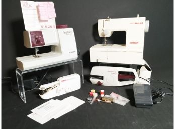 Lot Of Singer Sewing Machines And Stitchers Including Tiny Taylor, Handy Stitch & Stitch-me-Quick