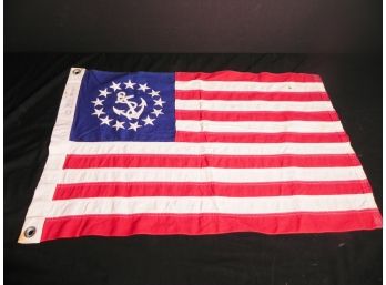 Vintage Bull Dog Bunting Nautical American Flag With 13 Stripes And 13 Stars 20' X 30'