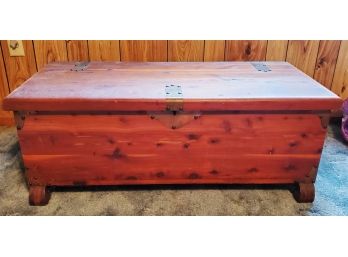 Vintage Cedar Wood Blanket Hope Chest