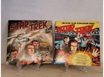 Two 1975 Star Trek Vinyl Record Albums Stories