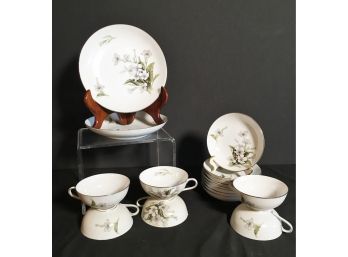 Assortment Of Wentworth China Japan Princess 7700 Includes Bowls And Coffee Cups