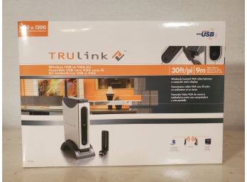 New TruLink Wireless USB To VGA Kit - 30Ft / Pi . 9m Signal Distance - 1600x2000 Model 29356