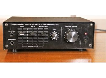 Vintage Radio Shack Realistic MPA25 20-Watt PA Mic Amplifier