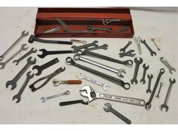 Mixed Lot Of Various Size And Names Wrenches