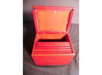 Jordon JM Mark Photo Box In Deep Red In Original Box