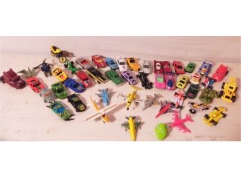 Mixed Lot Of Die Cast Toy Cars, Vehicles And Planes