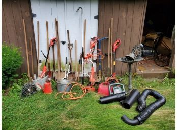 Home & Garden Pot Luck!  Includes Everything Shown!! Electric Power Tools, Cast Iron Hardware, Fountain & More