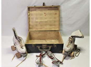 Vintage Chicago Roller Skate Company Pair Of Skates Size 5 (circa 1900s)