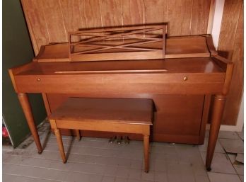 Beautiful Vintage Baldwin Acrosonic Upright Piano With Bench - See Description