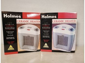 Two New Holmes Portable Ceramic Heaters - Model HCH4062