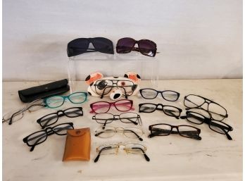 Vintage Assortment Of Prescription & Reading Men's & Women's Eyeglasses & Sunglasses