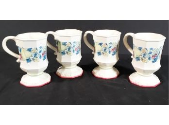 Avon Sweet Country Harvest Pedestal Coffee Mugs