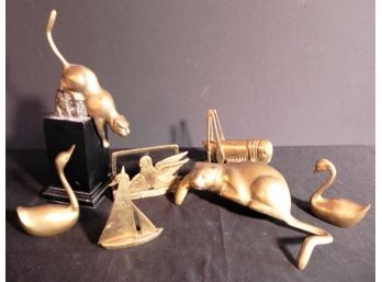 Lot Of Vintage Brass Decorative Items & Figurines