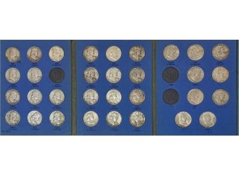 Collection Of 32 Franklin Half Dollars