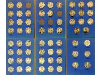 Collection Of 61 Standing Liberty Half Dollars