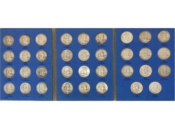 Collection Of 35 Franklin Half Dollars