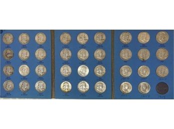 Collection Of 35 Franklin Half Dollars