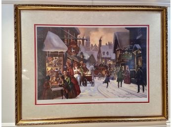 Signed And Numbered Print Bt Lloyd Garrison 'Dickens Old London'