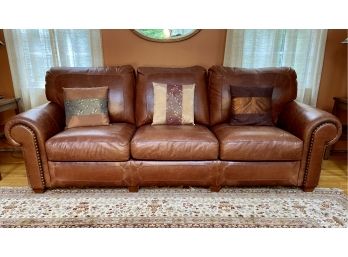 Stickley Craftsman Leather Cheyenne Sofa